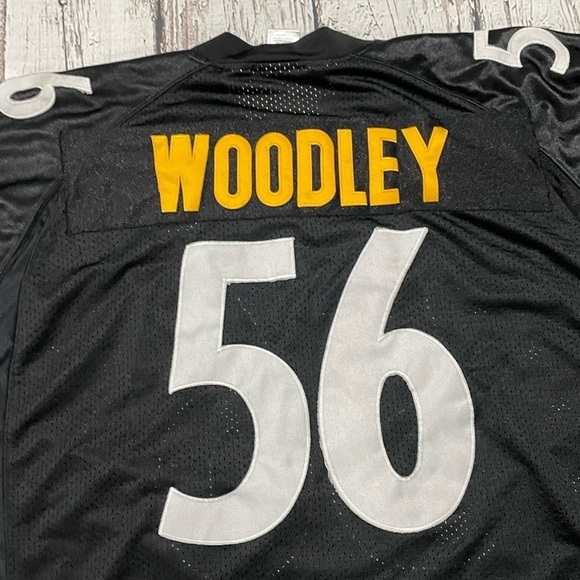 LaMarr Woodley Pittsburgh Steelers Stitched Reebok NFL Football Jersey - Picture 7 of 9